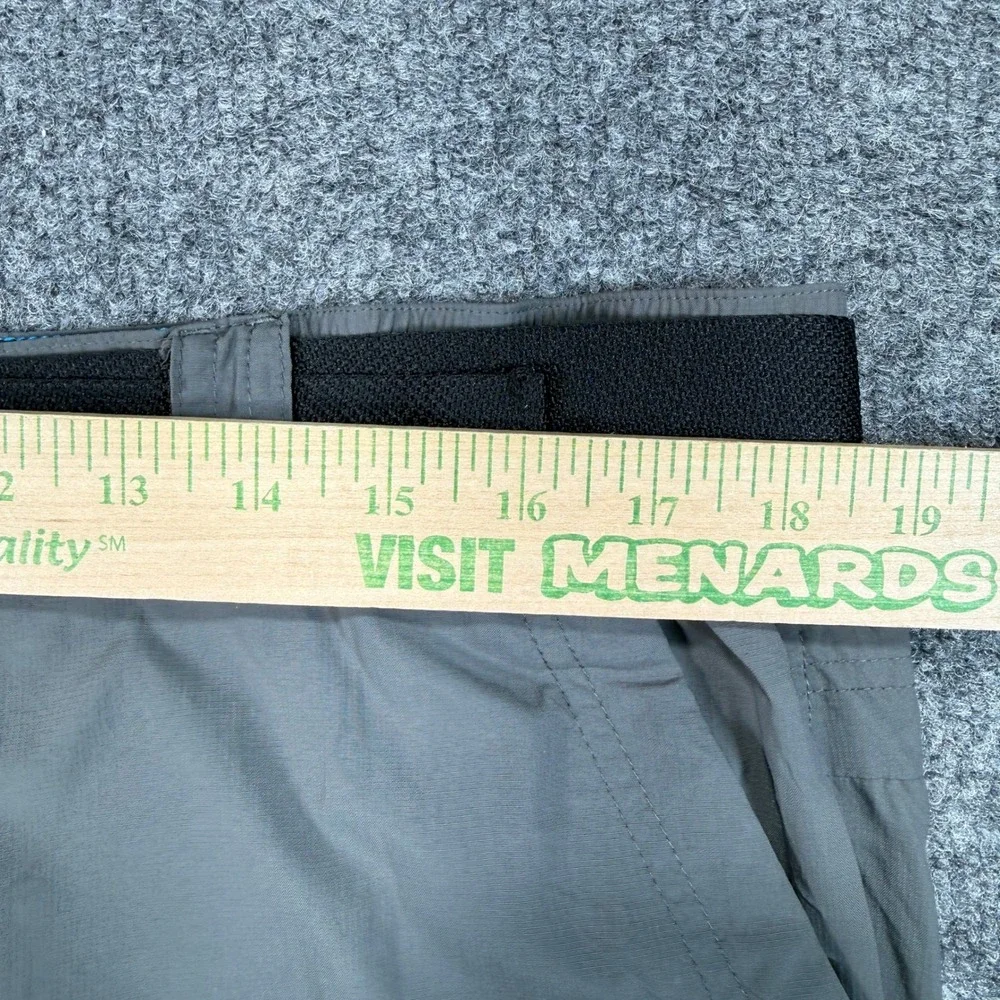 Columbia Cargo Shorts Mens Large Grey Nylon Hiking Outdoor Belted 11 Inseam